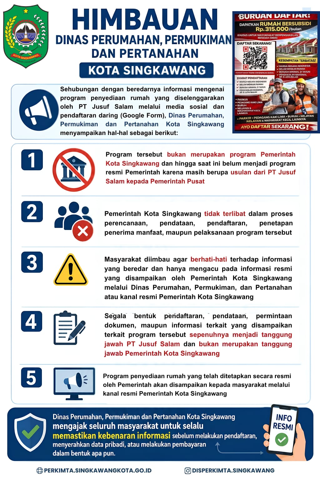 Himbaun Kepada Masyarakat Kota Singkawang